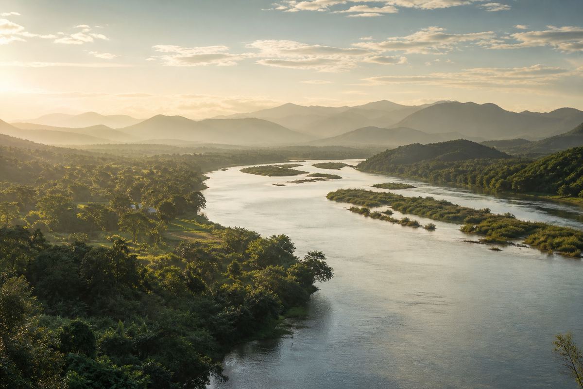 Mekong River landscape illustrating the PDG journey